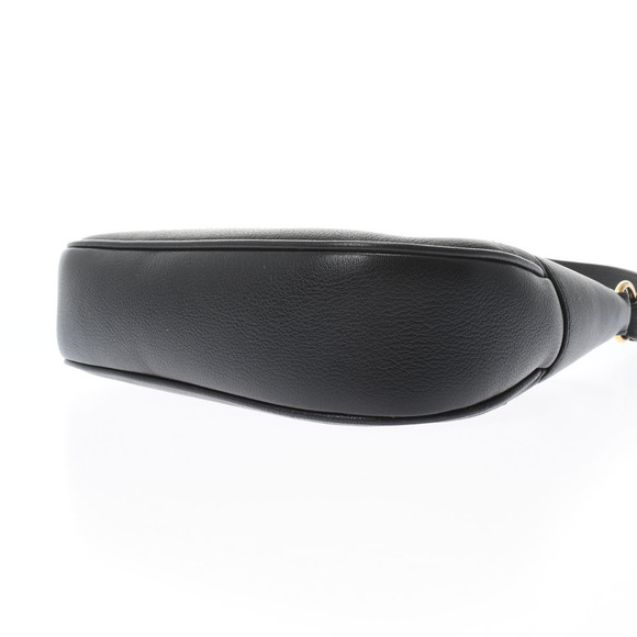 Gucci GG Aphrodite Small Black Gold Hardware Soft Leather Shoulder Bag - Picture 4 of 10